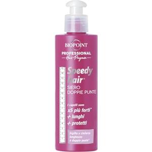 Biopoint Speedy Hair - Siero Doppie Punte per Capelli in Crema, Formula con Cheratina Vegetale, Trattamento Rinforzante e Sigillante senza Risciacquo, Facilita lo Styling e Protegge il Capello, 150 ml