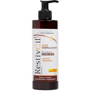 RestivOil Fisiologico Shampoo Nutriente per Capelli, Olio Fisiologico con Azione Idratante Protettiva e Riparatrice, per Capelli da Normali a Grassi, 400 ml