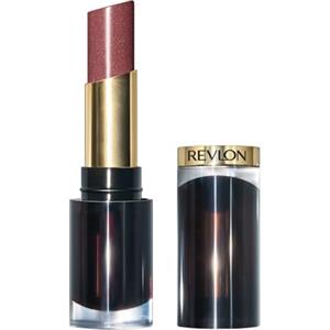 Revlon Super Lustrous Glass Shine Lipstick Glazed Mauve, Rossetto Labbra Dal Colore Brillante, Formula Cremosa e Idratante con Acido Ialuronico, Aloe e Quarzo Rosa