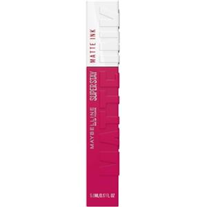 Maybelline New York Tinta Labbra a Lunga Durata, Effetto Matte e Colore Intenso, Tenuta fino a 16 Ore, No Transfer e Senza Sbavature, SuperStay Matte Ink, Tonalità: Artist (120), 5 ml