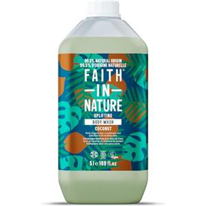 Faith In Nature - Bagnoschiuma - Vegan e Cruelty Free, senza SLS né Parabeni - Confezione di Ricarica da 5 litri - Cocco