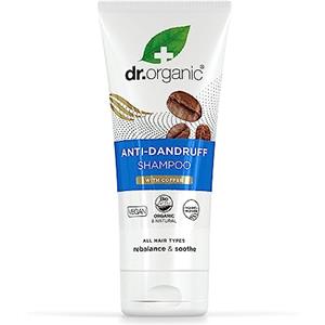 Dr.Organic Dr Organic Shampoo Anti-Forfora al Caffè, Cuoio Capelluto Sano, Per Uomini, Per Donne, Naturale, Vegano, Cruelty-Free, Senza Parabeni e SLS, Riciclato e Riciclabile, Biologico, 200ml