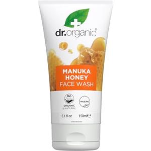 Dr.Organic Dr Organic Detergente Viso al Miele di Manuka, Detergente, Pelle Secca, Uomo, Donna, Naturale, Vegetariano, Senza Crudeltà, Senza Parabeni e SLS, Riciclato e Riciclabile, Biologico, 150ml