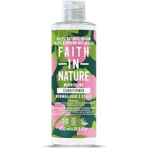 Faith In Nature Balsamo Naturale Rosa Selvatica, Nutriente per Capelli e Cuoio Capelluto Normali, Vegano e Cruelty Free, Senza SLS, Siliconi o Parabeni, 400ml