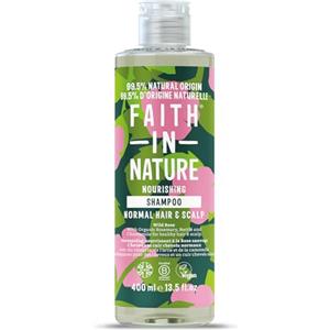 Faith in Nature Shampoo Naturale alla Rosa Selvatica, Riequilibrante, Vegano e Non Testato su Animali, Senza SLS e Parabeni, Tutti i Tipi di Capelli, 400 ml