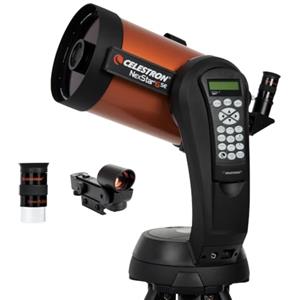 Celestron 11068 NexStar 6SE Telescopio Schmidt-Cassegrain computerizzato con montatura completamente automatica, tecnologia SkyAlign e rivestimento XLT, nero/arancio