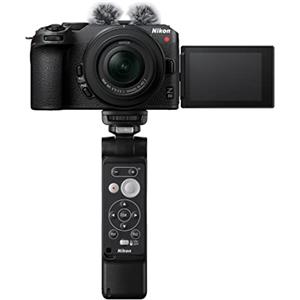 Nikon Z30 Vlogger Kit + Lexar SD 64GB 800x Fotocamera Mirrorless, CMOS DX da 20.9 MP, LCD Angolazione Variabile, Registrazione fino a 125min, Video 4K, Nero [Nital Card: 4 Anni di Garanzia]