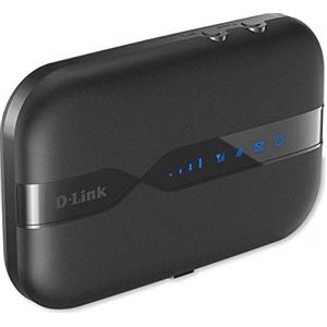 D-Link DWR-932 Pocket Hotspot 4G LTE via SIM, Wi-Fi N150 Mbps, SIM e Micro SD Card Slot, Porta Micro USB, Inclusa Batteria Ricaricabile da 2020 mAh, Nero/Antracite