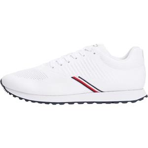 Tommy Hilfiger Uomo Sneakers Running New Eva Knit Profilo Basso, Bianco (White), 43
