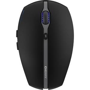 CHERRY GENTIX BT, Mouse Bluetooth Senza Fili, Funzione Multidispositivo per fino a 3 Dispositivi, Risoluzione Commutabile (1000/2000 dpi), Alimentazione a Batteria, Nero