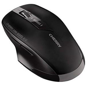 CHERRY MW 2310 2.0, Mouse Wireless a 6 Tasti, 2,4 GHz RF con Portata di 10 m, Sensore Ottico e Interruttore DPI, Ricevitore USB Nano, Ambidestro, Nero