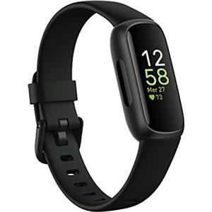 Fitbit Tracker per fitness e benessere Fitbit Inspire 3 con autonomia fino a 10 giorni e compatibile con Android e Ios, Nero notte