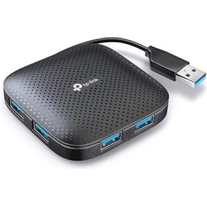 TP-Link UH400 Hub USB 3.0-4 in 1, 4 Porte, Sdoppiatore, Multipresa Portatile, 4 Indicatori LED, Design con Cavo Pieghevole, Ultra Compatto, Adattatore per Windows, Mac OS X, Linux