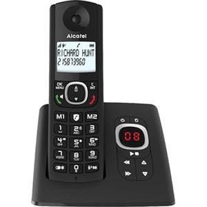 ALCATEL F530 Voice - Telefono fisso cordless DECT con segreteria - Grande display retroilluminato - Vivavoce - Funzione blocco chiamate - 2 tasti di memoria diretta - Nero