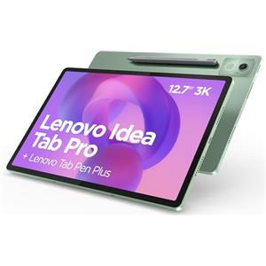 Lenovo Idea Tab Pro, Display 3K da 12.7" 144Hz, Processore Mediatek Dimenity 8300, RAM 8GB, Memoria 256GB, WiFi 6, Tablet Android 14, Lenovo Tab Pen inclusa - Seafoam Green