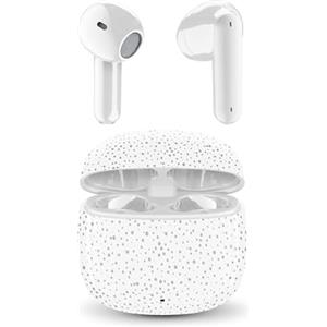 Music Sound - Showy Auricolari Bluetooth a Capsula, Design Ergonomico, Suono Bilanciato e Comfort Ottimale, Fantasia Dotted Elegance