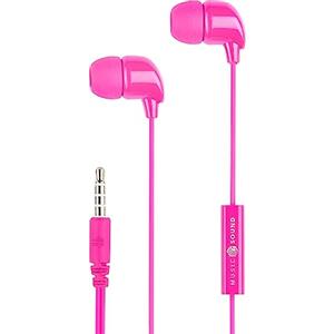 Music Sound | AURICOLARI Fullcolor In-Ear | Auricolari con Filo e Microfono - Jack 3.5 Mm - Colore Rosa