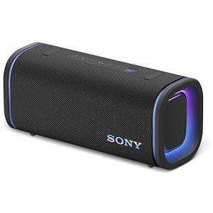 Sony ULT FIELD 5 - Potente speaker portatile Bluetooth, batteria da 25 ore, 2 modalità ULT POWER SOUND, IP67, impermeabile, antipolvere, 360 luci, tracolla staccabile, compatto - Nero