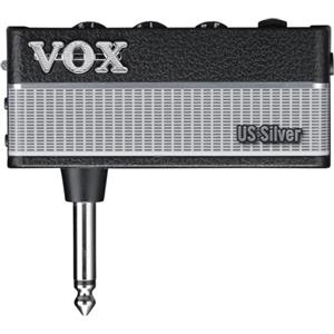VOX - AMPLUG 3 US SILVER Mini Amplificatore Portatile Chitarra Elettrica,Suono Ispirato a Twin/Bandmaster,Effetti Tremolo/Chorus/Delay/Reverb, 2 Canali, Controlli Gain/Tone/Volume,Uscita Cuffie+Aux In