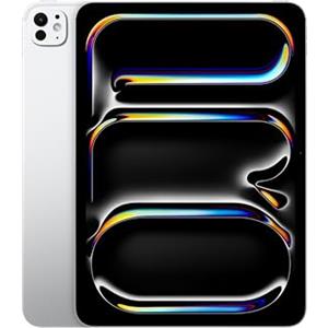 Apple iPad Pro 11'': Chip M4 Progettato per Apple Intelligence, display Ultra Retina XDR, vetro con nanotexture, 1TB, fotocamera frontale e posteriore da 12MP, Wi-Fi 6E - Argento