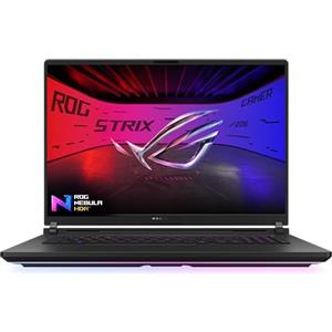 ASUS ROG Strix SCAR 18 (2025) con Display ROG Nebula HDR da 18" a 240Hz, NVIDIA GeForce RTX 5090 24GB, Intel® Core™ Ultra 9 275HX, 32GB RAM, 2TB SSD, Win 11 Home, G835LX#B0DWSX9HQF, Layout ITA, Nero