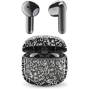 Music Sound, SHOWY, Auricolari Bluetooth TWS, Design a Capsula, Senza Fili, Custodia di Ricarica, Microfono, Play Time fino a 25 ore di ascolto, Tanti colori e fantasie disponibili