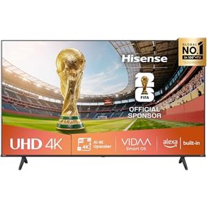 Hisense Smart TV 58" 4K Ultra HD 2025 58E63QT, Smart TV VIDAA U8, Dolby Vision, HDR 10, Game Mode Plus, Alexa Built-in, VIDAA Voice, Tuner DVB-T2/S2 HEVC 10, lativù 4K, 58'', 2025 LED