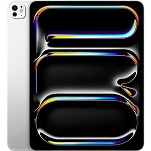 Apple iPad Pro 13'': Chip M4 Progettato per Apple Intelligence, display Ultra Retina XDR, 256GB, fotocamera da 12MP, Wi-Fi 6E + reti cellulari 5G, un giorno intero di batteria - Argento