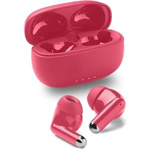 Music Sound DRIFT auricolari Bluetooth wireless in-ear con custodia compatta colorata, auto pairing, comandi touch, fino a 22 ore di riproduzione, ottimali per musica e chiamate, rosa