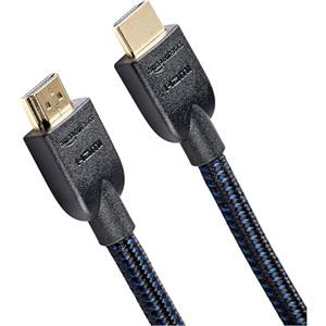 Amazon Basics Cavo HDMI a HDMI 2.0 intrecciato, 3 m, Nero