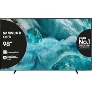 Samsung QLED 4K Vision AI Smart TV 98'' QE98Q7FAAUXZT Q7F, Q4 AI Processor, 100% Volume Colore con Quantum Dot, Motion Xcelerator, OTS Lite & Adaptive Sound, SlimLook Design, 2025