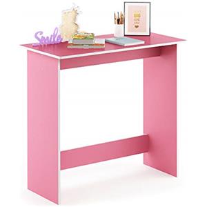 Furinno Simplistic Scrivania per Computer, Legno, Rosa, 39.37 x 80 x 75.57 cm