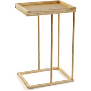 Versa Tavolino ausiliario per soggiorno, camera da letto, dimensioni (altezza x larghezza x profondità) 70 x 35 x 45 cm, legno di pino, colore marrone