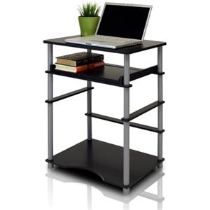 Furinno Home Scrivanie per Computer, HOLZ, nero/grigio, taglia unica