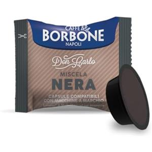 Caffè Borbone Don Carlo, Miscela Nera - 100 Capsule - Compatibili con le Macchine ad uso domestico Lavazza* A Modo Mio*