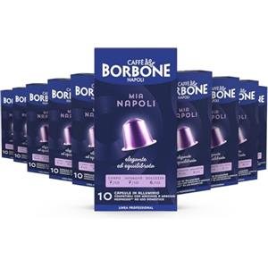 Caffè Borbone Miscela Mia Napoli - 100 Capsule ALLUMINIO (10 confezioni da 10) - Compatibili con le Macchine ad uso domestico Nespresso®*