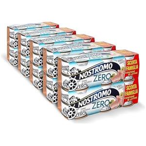 Nostromo Tonno al Naturale 65g - Confezione Scorta 60 Lattine (10 x 6) - Zero Grassi, Sgocciolato e Pronto da Gustare - Tonno in Scatola Formato Convenienza