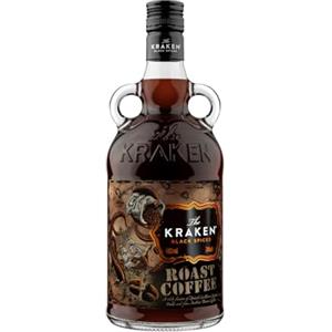 Kraken The Kraken Black Spiced Roast Coffee 70 cl - Una ricca miscela di rum caraibico, spezie esotiche e pregiati chicchi di caffè Arabica. 40% vol.