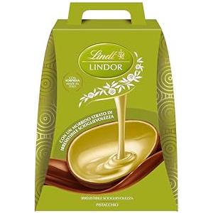 LINDT Uovo di Pasqua 2026 LINDOR Pistacchio, Uovo al Latte e Pistacchio con Doppio Strato e Sorpresa, 360g