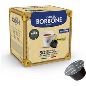 Caffè Borbone Miscela Nera - 50 capsule - Compatibili con le Macchine Nescafè®* Dolce Gusto®*