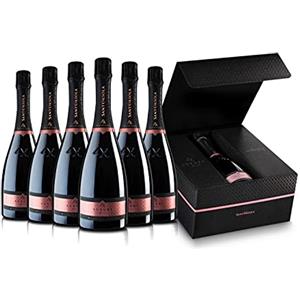 Sant'Orsola - Prosecco D.O.C. Rosè Brut Millesimato LX in Box, da Uva Glera e Pinot Nero, Gusto Fresco con Note Fruttate, 6x750 ml