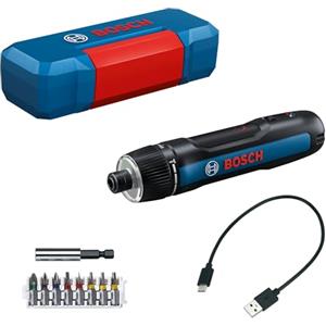 Bosch Professional avvitatore a batteria Bosch GO 3 (incl. set di bit da 8 pezzi, portapunte, cavo USB-C, mini valigetta)
