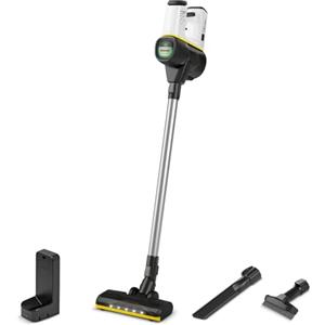 Karcher Kärcher Aspirapolvere senza fili VC 6 Cordless ourFamily VERSIONE BIANCA, 2 livelli di aspirazione, 50 minuti di autonomia, peso: 2,8 kg, batteria da 25,2 V, supporto a parete con funzione di ricarica