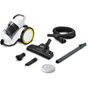 Karcher Aspirapolvere multiciclonico Kärcher VC 3, Senza Sacchetto, Raggio d'Azione: 7,5 m, Peso: 4,4 kg, Incl. Filtro HEPA 13, Bocchetta per Pavimenti, Bocchetta per Fessure, Spazzola per Mobili