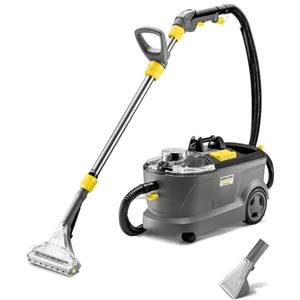 Karcher Kärcher lavatappeti e lavamoquette Puzzi 10/1 Edition, serbatoio acqua: 10 l, portata spruzzo: 1 l/min, resa superficie: 20-25 m²/h, bocchetta poltrone, bocchetta fessure, bocchetta per pavimenti