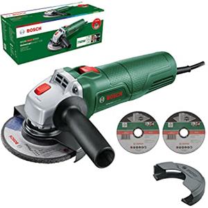 Bosch Smerigliatrice angolare UniversalGrind 7-125 (750 W; 3 dischi; per smerigliatura, taglio, spazzolatura e levigatura; in confezione di cartone) - Amazon Edition