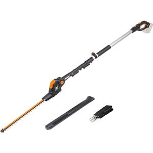 WORX WG252E.9 Tagliasiepi con asta telescopica 20 V max. | PowerShare | Non include batteria o caricabatterie | 45 cm di pettine | altezza di taglio 3,6 metri | Cinghia regolabile