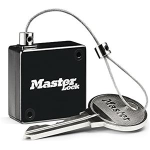 Master Lock 5490EURD Cavo Retrattile per Mini casseforti per Chiavi, da 91 cm, Nero, 0 cm x 0 cm x 0 cm