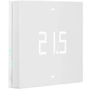 Vimar 02912 Termostato WiFi, compatibile con assistenti vocali Alexa e Google, riscaldamento e condizionamento ON/OFF e PID, gestione locale e da App View, Bluetooth, retroilluminazione LED