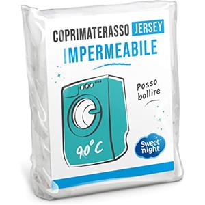 Sweet Night Coprimaterasso matrimoniale 160x200 cm | Lenzuolo impermeabile e microtraspirante | Morbido e silenzioso | Lavabile a 90°C